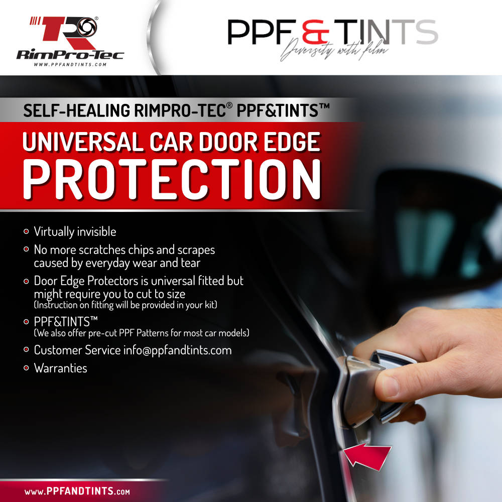 RimPro-Tec® PPF&Tints™ Universal Car Door Edge Guards With Apply Kit