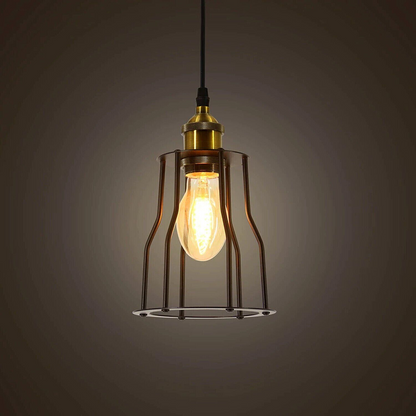 3 Pack Vintage Industrial Modern Retro Loft Cage Ceiling Lamp Cage Pendant Lights~3561
