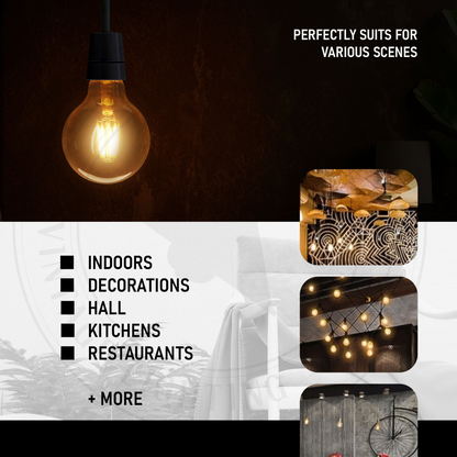 LED Bayonet G95 Filament Vintage Bulb 4W B22 Edison Globe Vintage Bulb- 4072