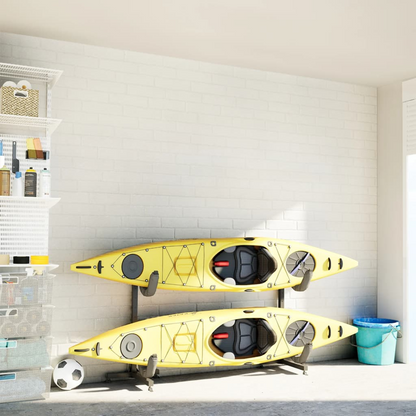 vidaXL Kayak Storage Rack for 2 Kayak 250x57x127.5 cm Steel