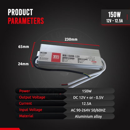 150W LED driver switch power supply transformer IP67 Ultra Slim~2100