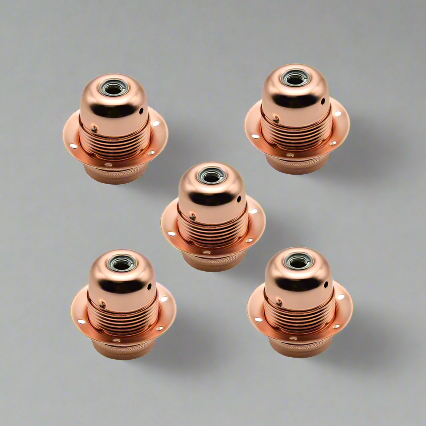 Rose Gold Ceiling Lamp Holder -E27 for Energy bulbs~2306