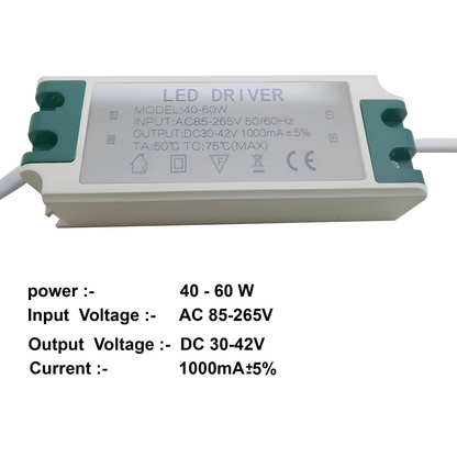 48W-60W  30-43V 1000mA LED Driver Power Supply Transformer ~ 2046