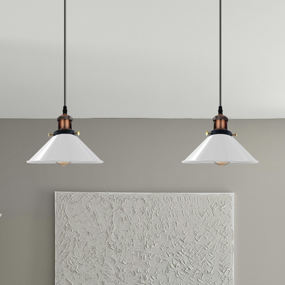 White 2 Light Ceiling Pendant Light~3498