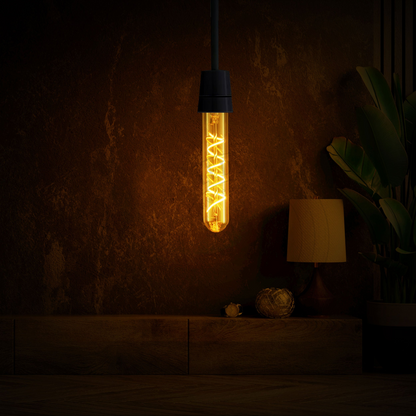 Vintage T185 4W LED Spiral Filament Edison Light Bulb Warm White~1045