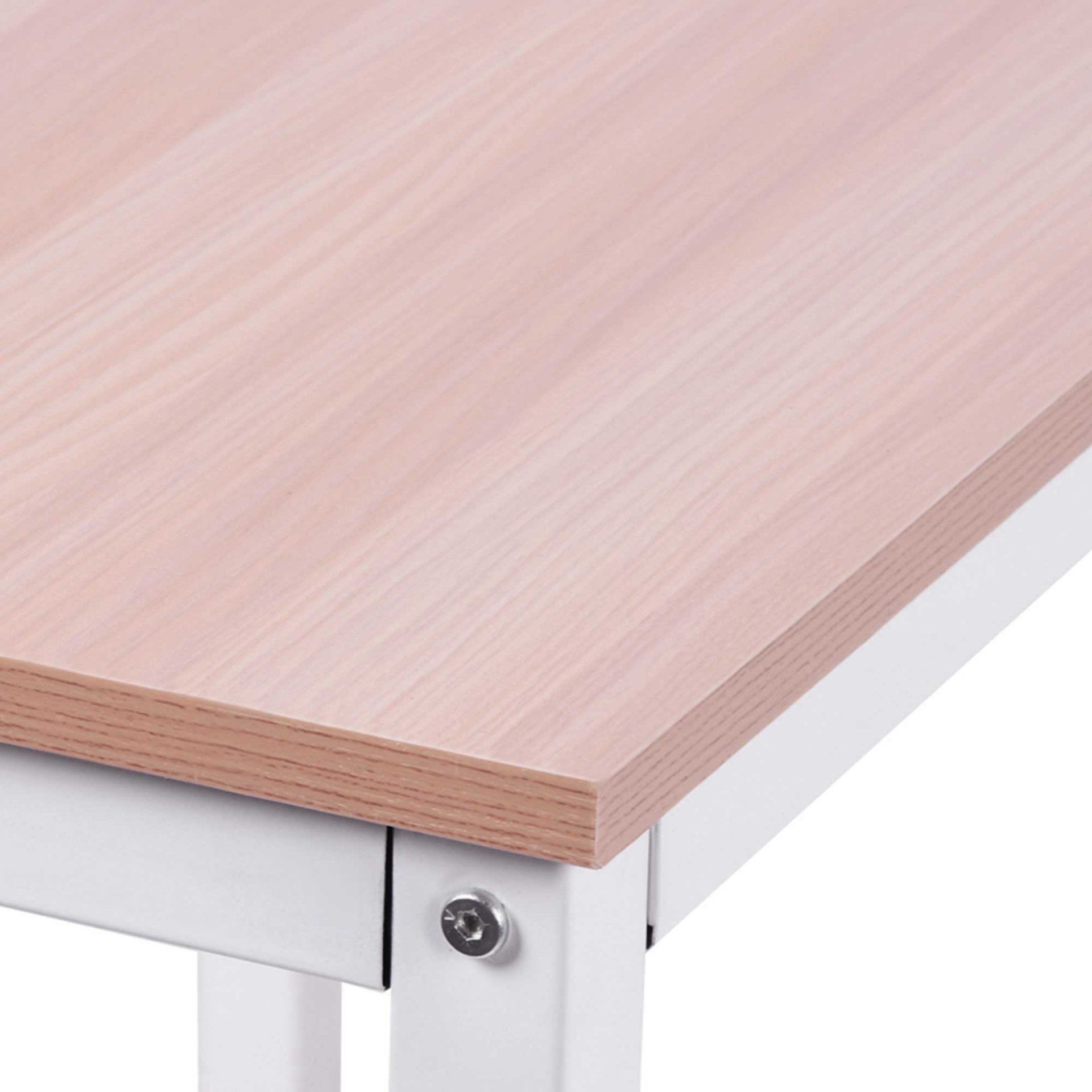 L-Shape Corner Gaming Desk, Computer PC Workstation for Home Office, Three Worktop Writing Table, 76x150cm, Oak | HOMCOM