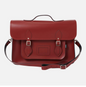 Leather Backpack Satchel - Oxblood Red