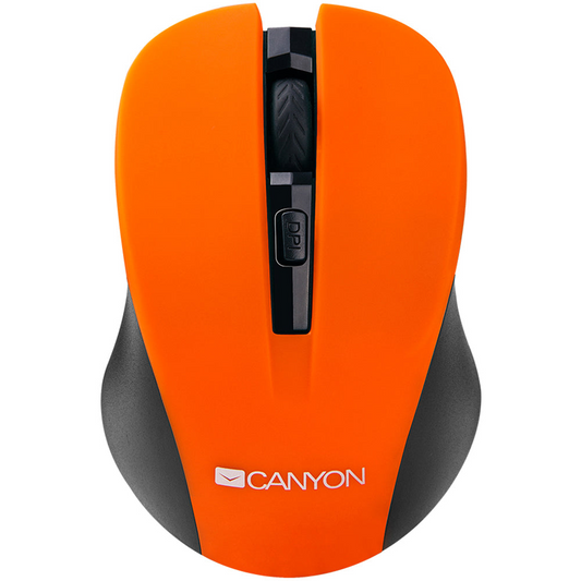 Canyon Comfort Wireless 4 Button Optical Mouse With Switchable DPI in Orange - CNE-CMSW1O