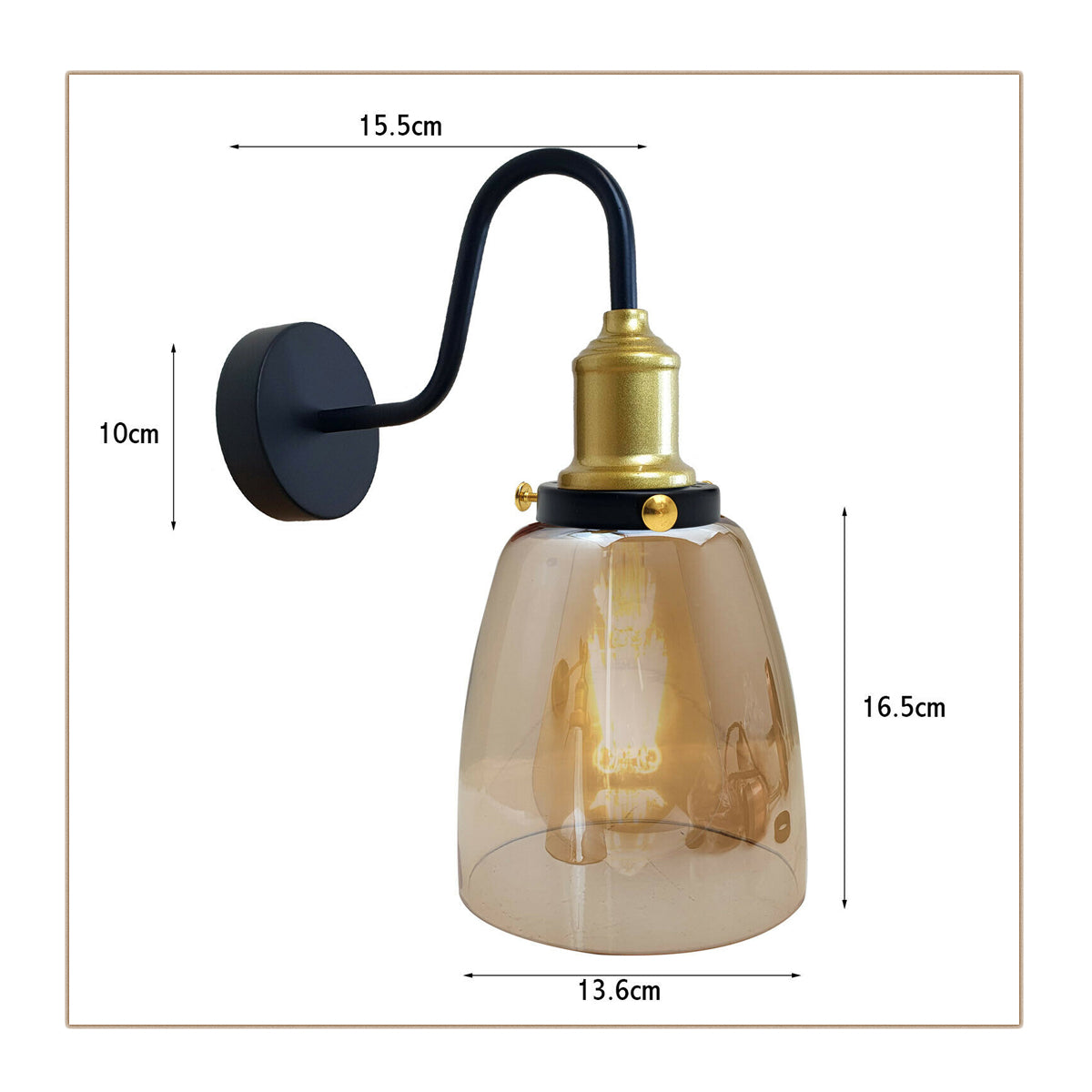 Glass Lampshade Modern style wall lights  perfect for decorative on Wall ~1772
