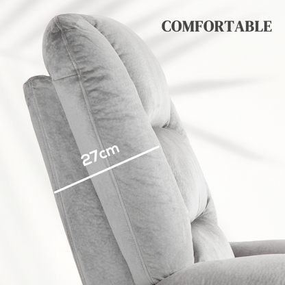 Electric Riser and Recliner Chair with Vibration Massage, Heat, Side Pocket, Grey by HOMCOM