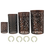 4 Type Rustic Red Lampshade Easy Fit Modern Light Cage Metal Lamp Shade~1022