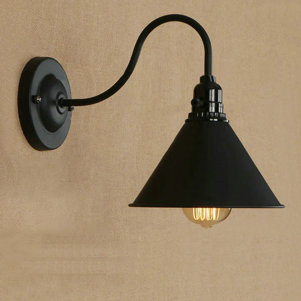 Black Cone Wall Light~2673