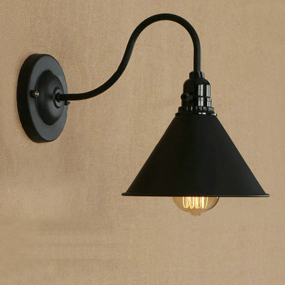 Black Cone Wall Light~2673