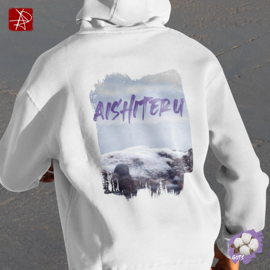 Aishiteru Organic Cotton Hoodie - Love in Japanese Design