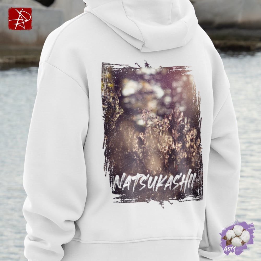 Natsukashii Organic Cotton Hoodie - Nostalgic Wildflower Design