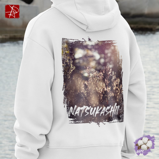 Natsukashii Organic Cotton Hoodie - Nostalgic Wildflower Design