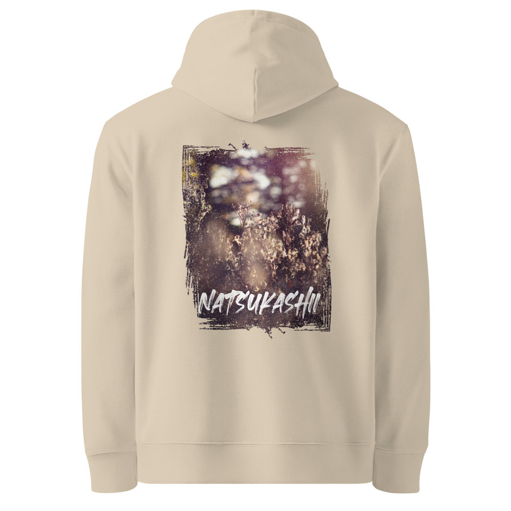 Natsukashii Organic Cotton Hoodie - Nostalgic Wildflower Design