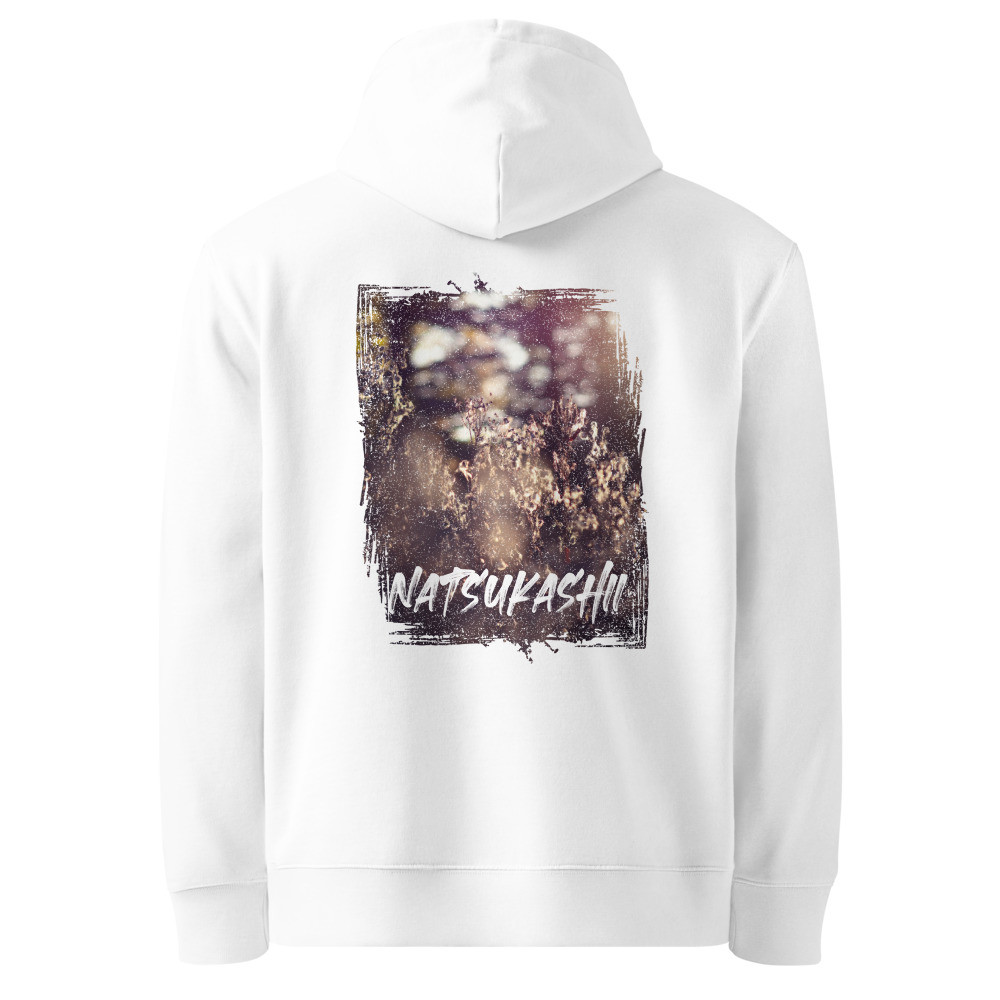 Natsukashii Organic Cotton Hoodie - Nostalgic Wildflower Design