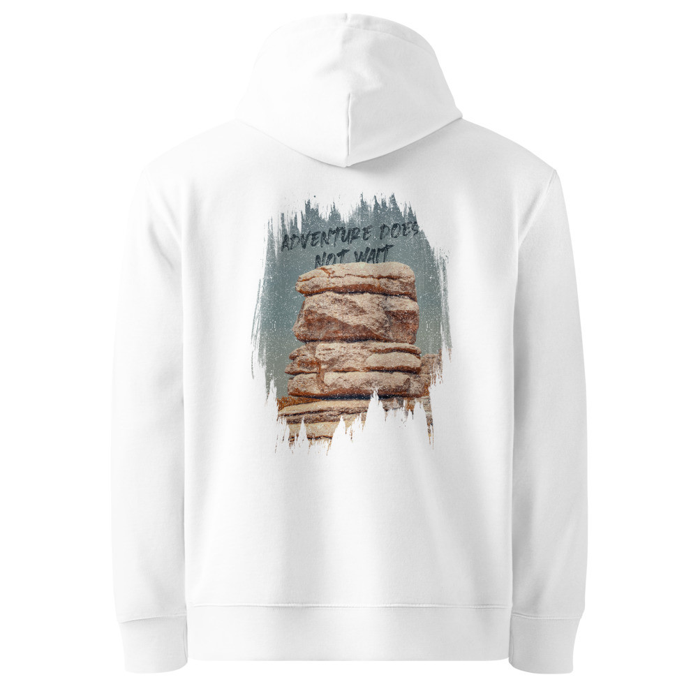 The Rock Organic Cotton Hoodie - Adventure Does Not Wait