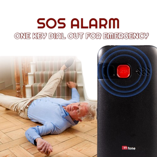 TTfone TT190 Big Button Basic Senior Unlocked SOS Emergency Mobile with USB Cable