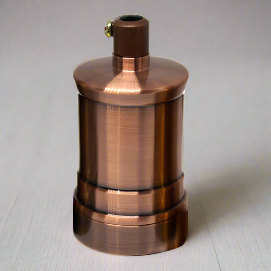 Copper E27 Vintage Industrial Lamp Light Bulb Holder Antique Retro Edison Light fitting~2959