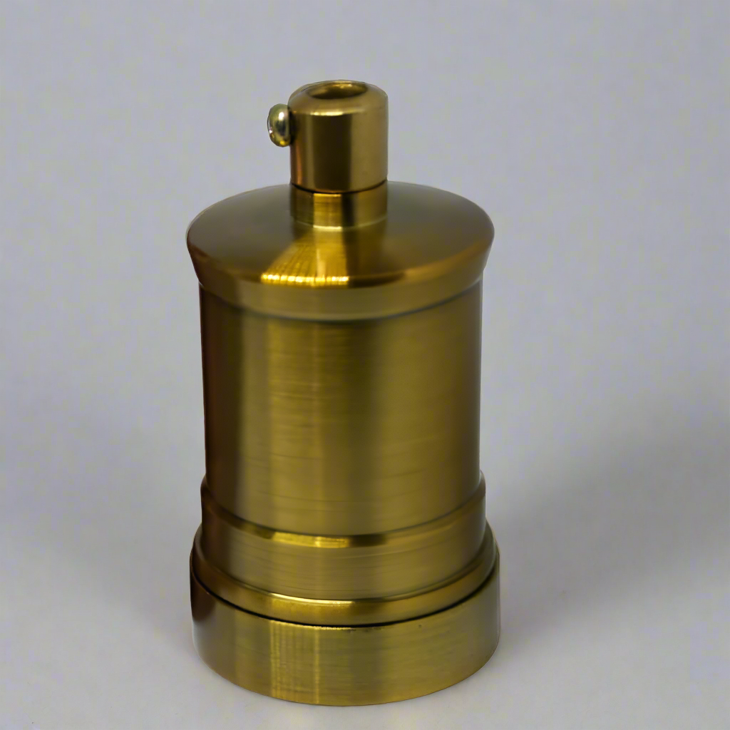 Yellow Brass E27 Vintage Industrial Lamp Light Bulb Holder Antique Retro Edison Light fitting~2958