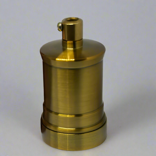 Yellow Brass E27 Vintage Industrial Lamp Light Bulb Holder Antique Retro Edison Light fitting~2958
