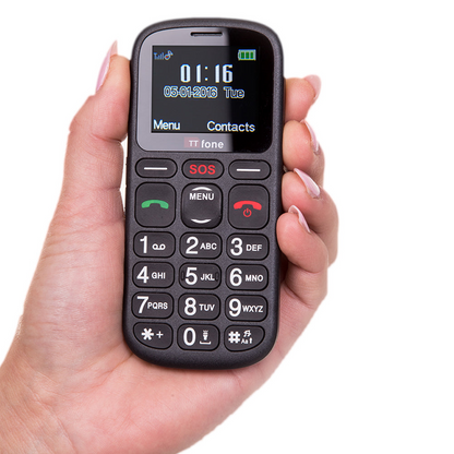 TTfone Comet TT100 Big Button Basic Senior Unlocked SOS Emergency Mobile Phone with EE Pay as you Go