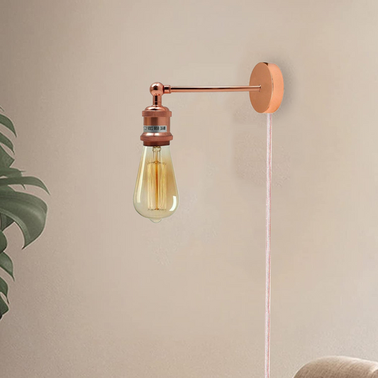 Wall Plug-in lights Vintage Wall Sconce Lamp Rose Gold ~1453