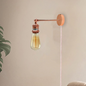 Wall Plug-in lights Vintage Wall Sconce Lamp Rose Gold ~1453