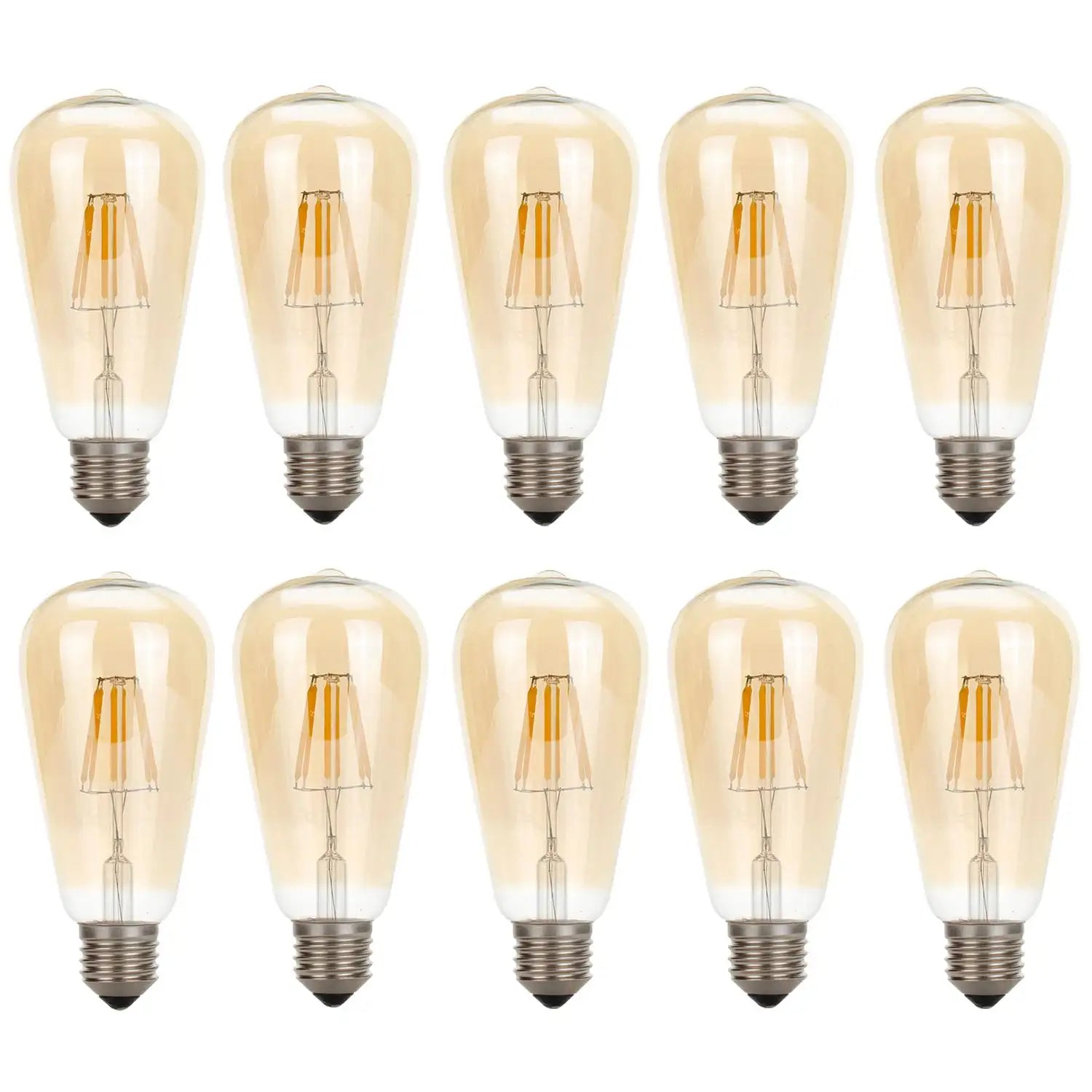 10 x ST64 E27 4W Vintage Antique Retro Edison Lamp Light Bulbs Filament 220V UK~2184