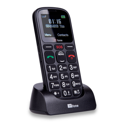 TTfone Comet TT100 Big Button Basic Senior Unlocked SOS Emergency Mobile Phone