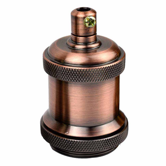 Antique Copper E27 Metal Lamp Bulb Holdermetal~2935