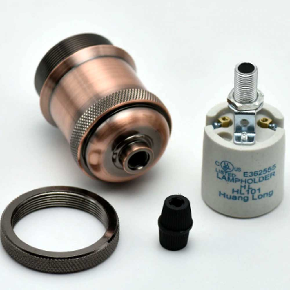 Antique Copper E27 Metal Lamp Bulb Holdermetal~2935