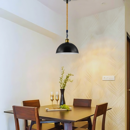 Dome Hemp Rope Pendant Ceiling Light~1656
