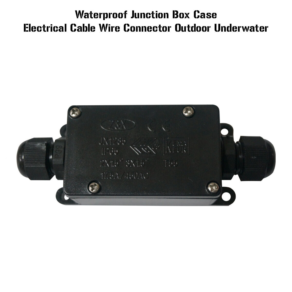 IP65 2 Way Waterproof Junction Box Cable Connector ~2043