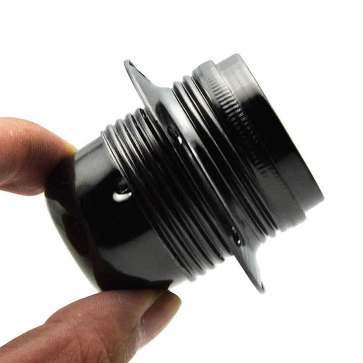 E27/ES Vintage threaded lamp bulb holder Black~2970