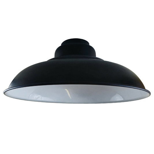Black Colour Gloss Modern Metal Indoor Home Light Lampshade~1083