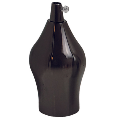 ES E27 Shiny Black Industrial Lamp Light Bulb Holder~3418