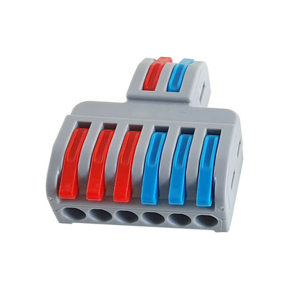 Connector 2to 6 Out Wire Splitter Terminal Block Compact Wiring Blocks ~1747