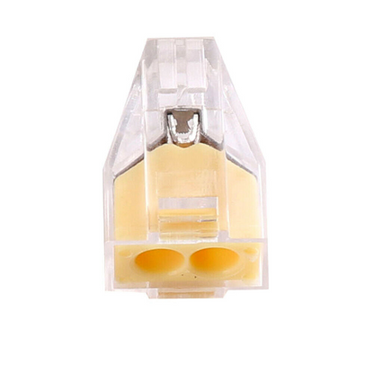 2 Way Connector Wire Pole Push Reusable Terminal Block Electric Cable~2041