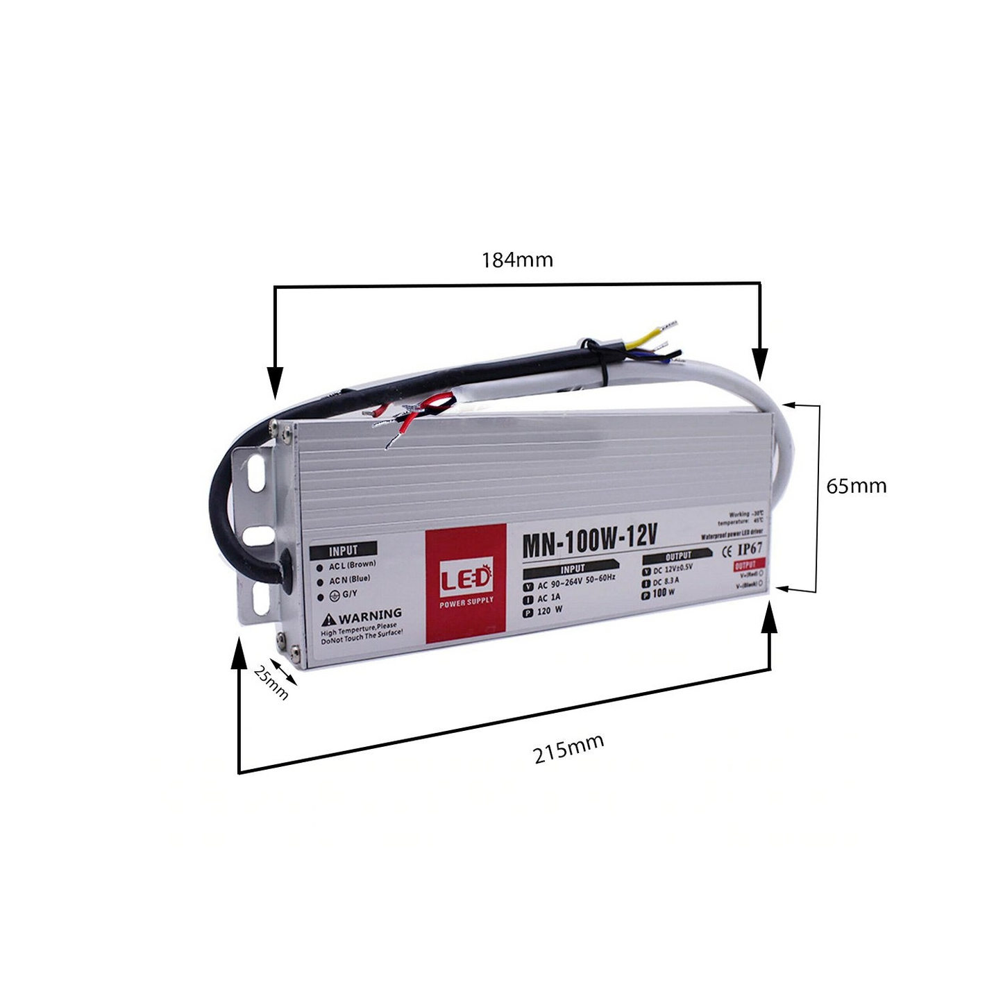100W LED driver switch power supply transformer IP67 Ultra Slim~2099