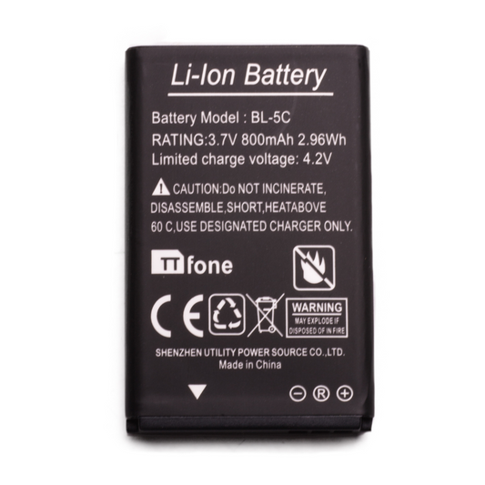 Original Battery TTBL5C for TTfone TT880, TT160, TT190, TT150, TT170, TT175, TT220 Basic Cheap Mobile