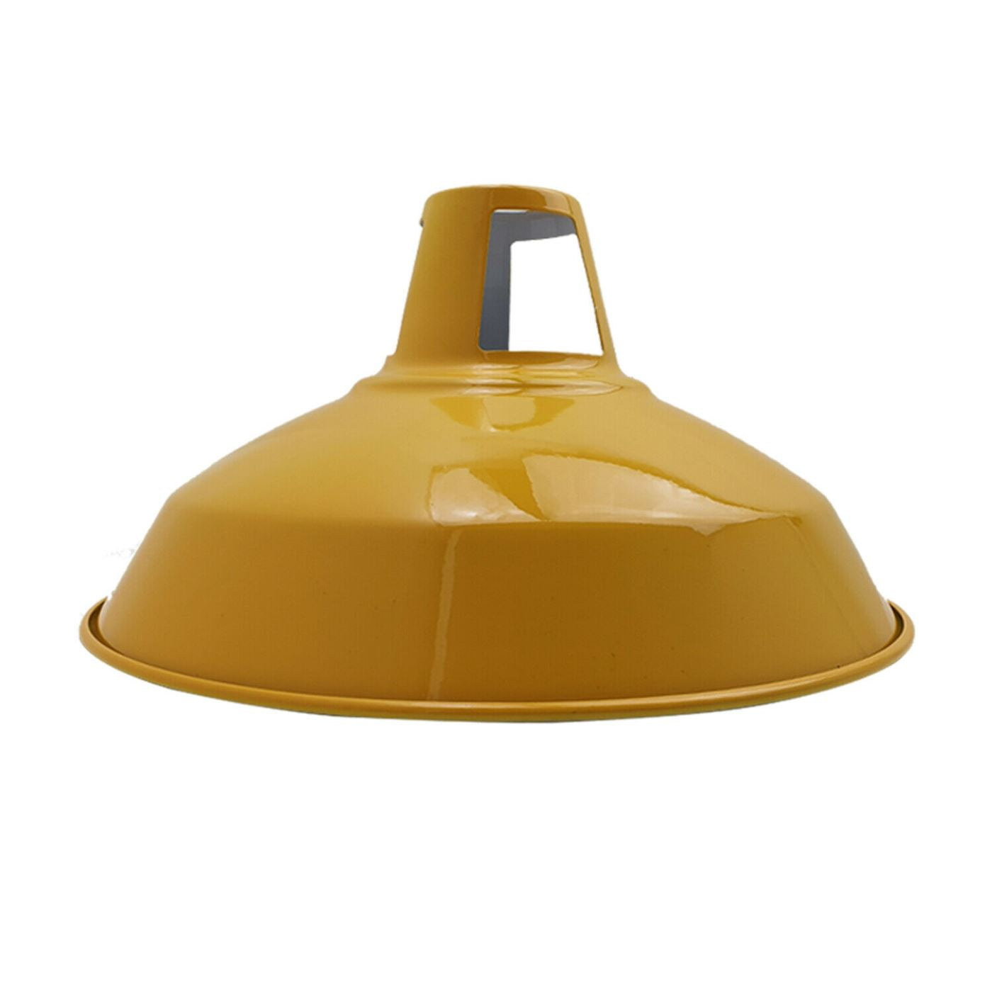 Modern Yellow Colour Lampshade Industrial Retro Style Metal Ceiling Pendant Lightshade~2553