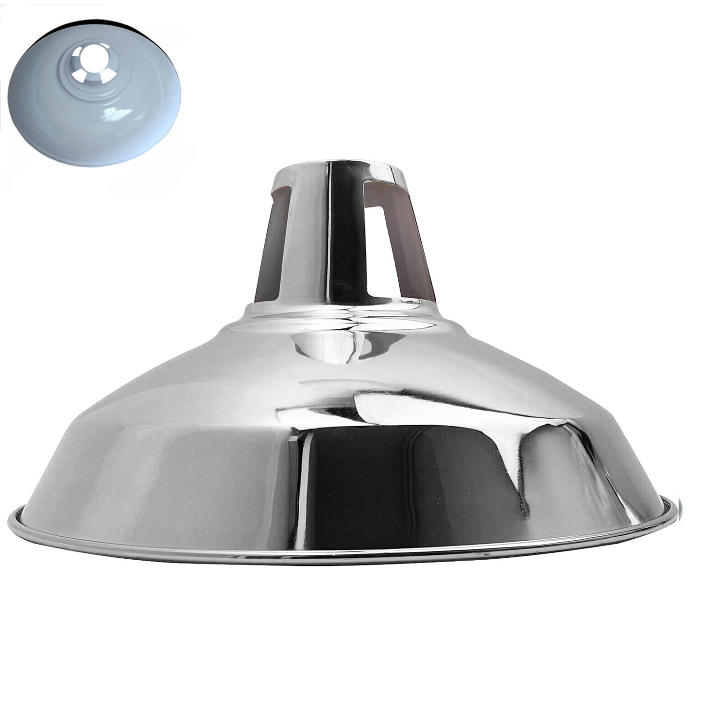 Modern Chrome Light Shades Colour Shades Easy Fit New~1080