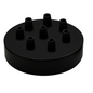 LEDSone industrial Vintage 8 Outlet Black Metal Ceiling Rose 120x25mm~2776
