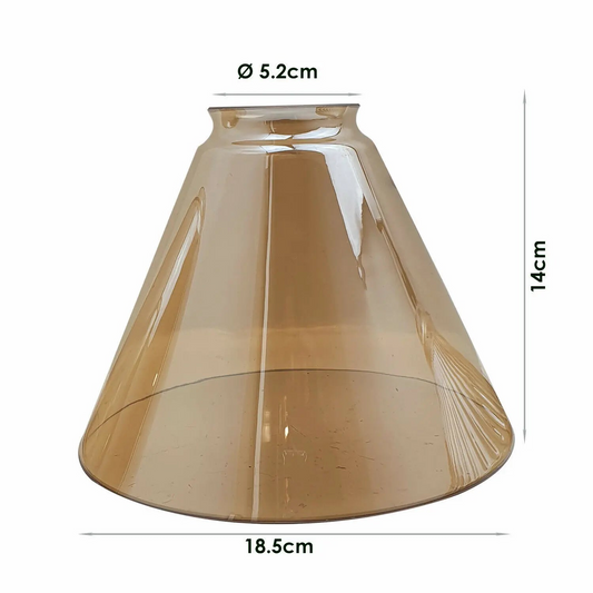 Vintage Retro Lampshades Amber Glass Ceiling Pendant Light~2183