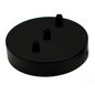 LEDSone industrial Vintage 3 Outlet Black Metal Ceiling Rose 120x25mm~2781