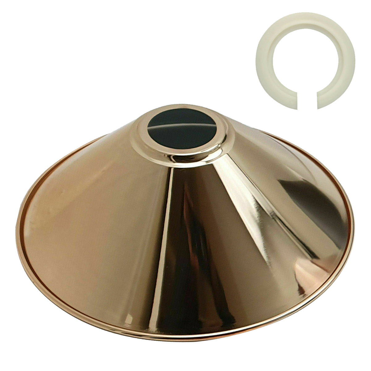 Modern Metal French Gold Easy Fit Cone Shape Lampshade~1100