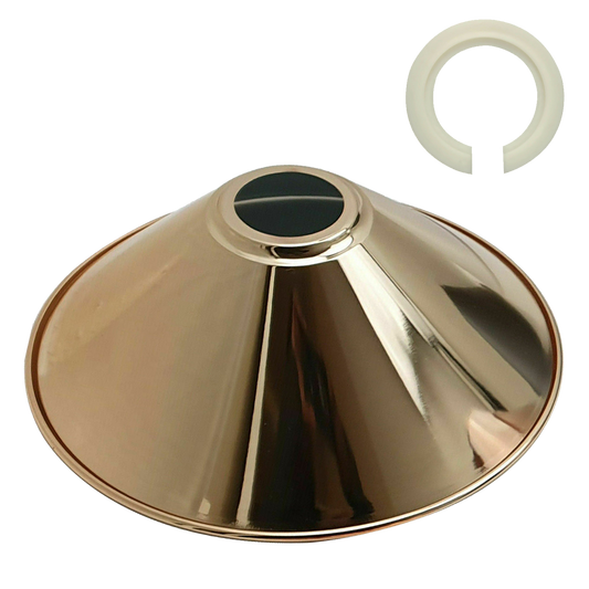 Modern Metal French Gold Easy Fit Cone Shape Lampshade~1100